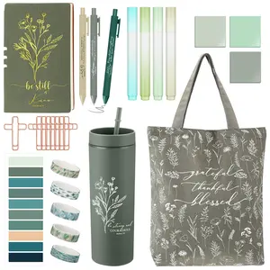 29 Pcs Bible Study Supplies Journaling Kit with Christian Cup Tote Bag for Women Gifts Set Employee Coworker Friend Sister Appreciation Gifts