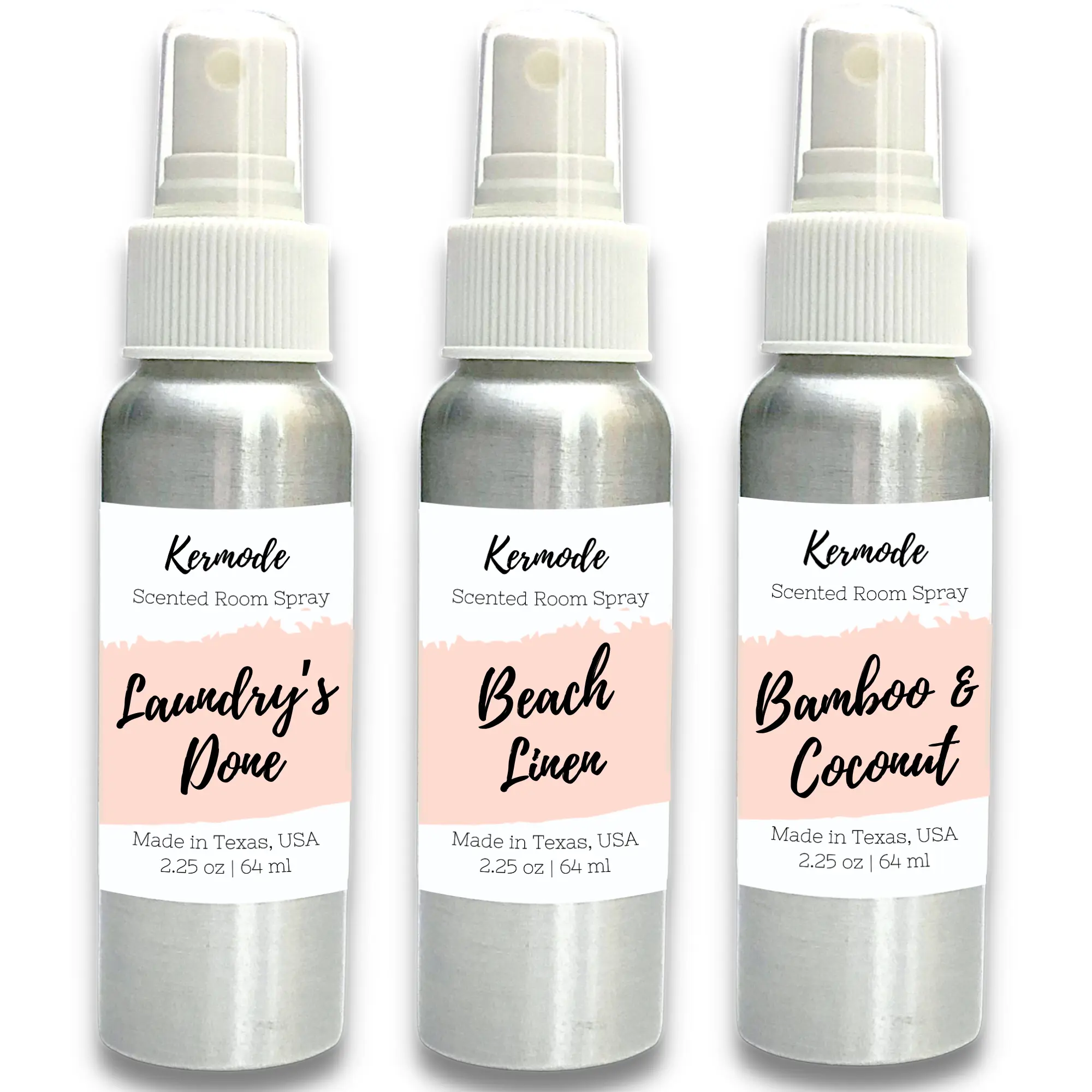 Kermode Highly Scented Room Sprays - Laundry's Done - Beach Linen - Bamboo & Coconut