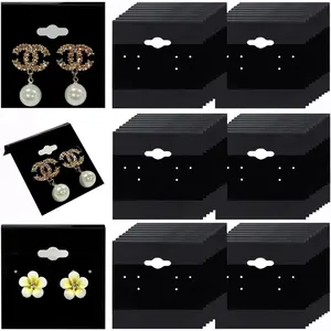 200 count Black Earring Card Holders with  Hook -  for Earring Display and Organization