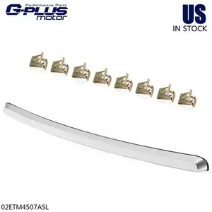 Chrome Hood Molding Trim Replacement Auto Parts Accessories - GM1235109 Chrome Trim for 2007-2013 GMC Sierra 1500, 2500, 3500, Automotive Car Exterior Accessories