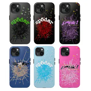 Sp5der Tough Phone Case, Pink, iPhone 16/15/14/13/12/11/X/XR/XS 8 Plus, Durable Accessories