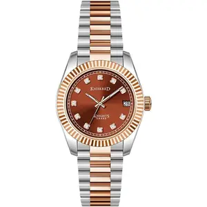Classic Watch for Women with Crystal Accented and Solid Stainless Steel Band Ladies Dress Watch Water Resistant