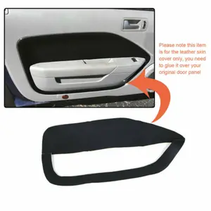 CROSSDESIGN Left Right Synthetic Leather Pad Door Panel Cards Fit For 05-09 Ford Mustang