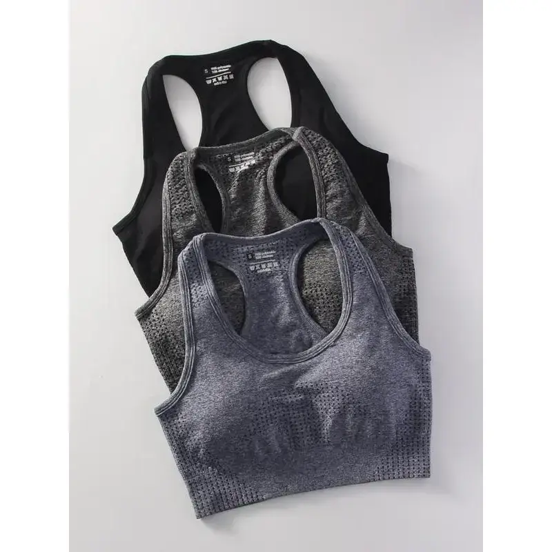 Women's Solid Wireless Racerback Sports Bra, Sporty Comfortable Athletic Lingerie Top, Workout Sets Women, Sports Bra for Women, Women's Sportswear for All Seasons, Gym Clothing, Yoga Bras for Women Women's Solid Wireless Racerback Sports Bra, Sporty Comfortable Athletic Lingerie Top, Workout Sets Women, Sports Bra for Women, Women's Sportswear for All Seasons, Gym Clothing, Yoga Bras for Women