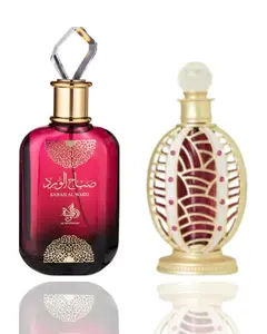 Sabah Al Ward + Sabah Al Ward oil -- 2 piece bundle
