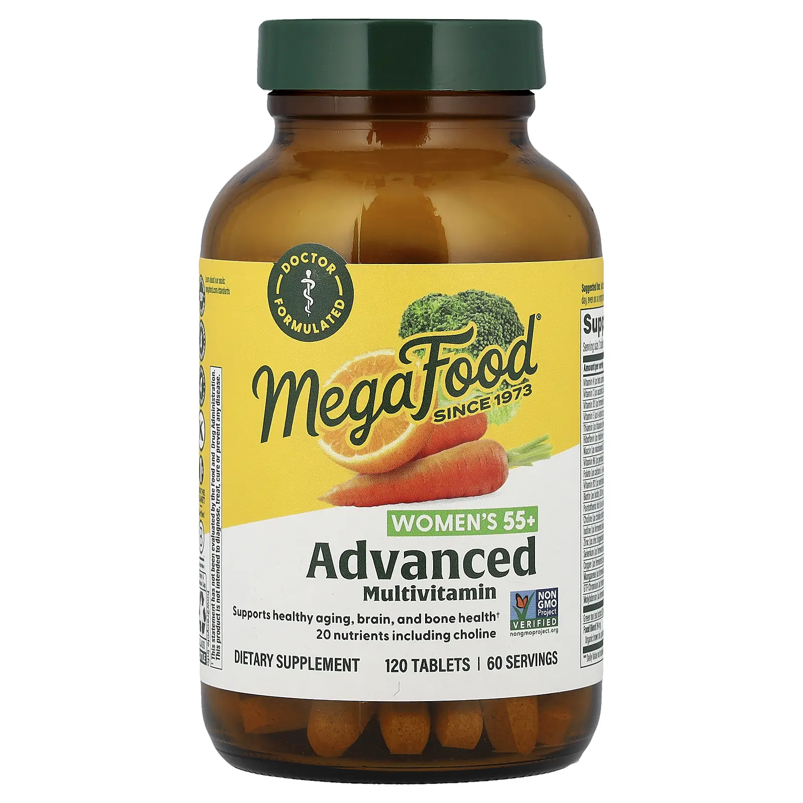 MegaFood Women's 55+, Advanced Multivitamin, 120 Tablets