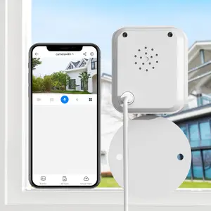 【JOOAN MINI Window Camera Indoor/Outdoor Waterproof】1080P FHD WiFi Camera, Color Night Vision, Motion Detection, Two-Way Audio, 2.4GHz WiFi , 24/7 Recording, SD Card/Cloud Storage (Optional), Alexa Compatible, Multiple Ways To Use, Easy Installation