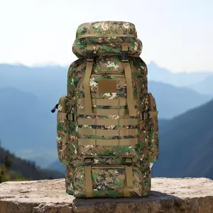 Large Capacity 80L Backpack - Tactical Mountaineering Bag for Outdoor Climbing Hiking Camping