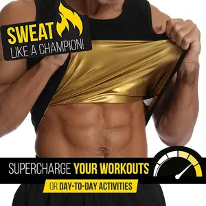 Men Sauna Vest Waist Trainer Body Shaper Shapewear Corset Gym Underwear Workout Tank Tops Body Shaper Sauna shirt
