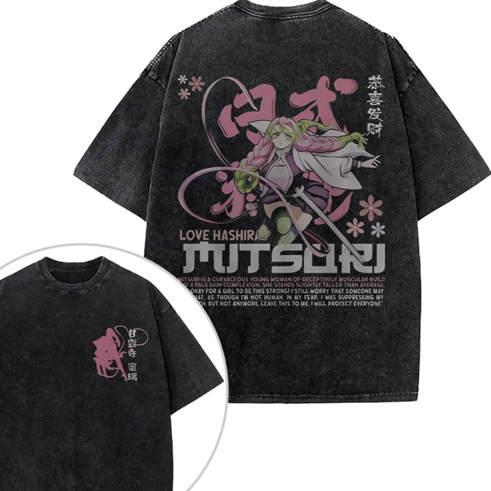 Mitsuri K*nroji Shirt | Dem0n Slayer Shirt | Vintage Anime Shirt | Streetwear Unisex Gift for Anime Fans