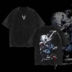 Venom Menswear Gift for Movie Fans Top Apparel Classic Oversized Seamless Simple Straight Man Designer Shirts Men's Regular Fit Floral Print Tee Heavyweight Cotton T-Shirts Featuring Epic Panther Design Retro Oversized Cotton Graphic Tee