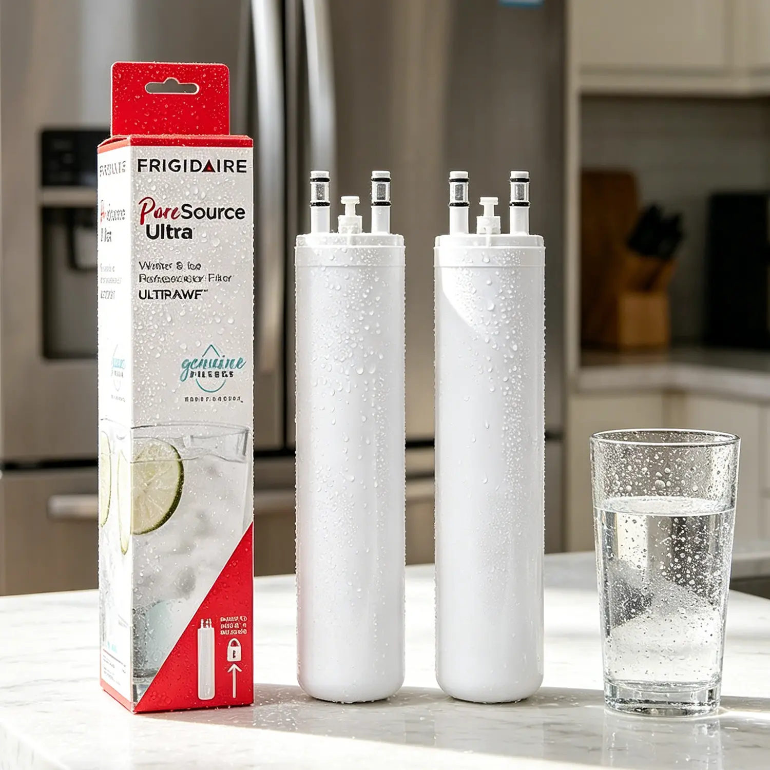 ULTRAWF Refrigerator Water Filter Compatible with Frigidaire ULTRAWF, Pure Source Ultra, Kenmore 9999, 469999, 46-9999, A0094E28261, Height 11 inches