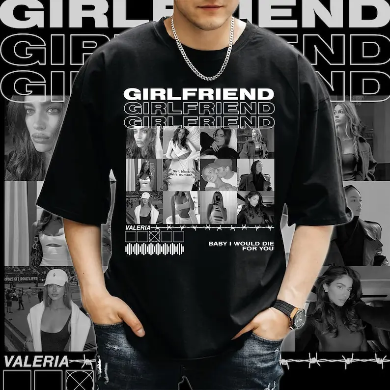 Custom Girlfriend Photo Shirt, Personalized Girlfriend Shirt, Girlfriend Photo Shirt, Girlfriend Collage T-Shirt, Girlfriend Tshirt, Giftf For Her