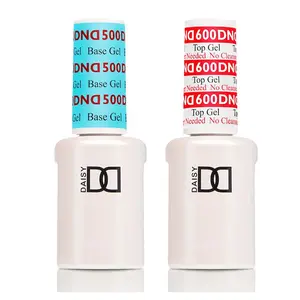 DND Daisy Soak Off Gel Polish Top Coat 600 Base Coat 500 LED/UV 15ml gel duo Gloss Nail