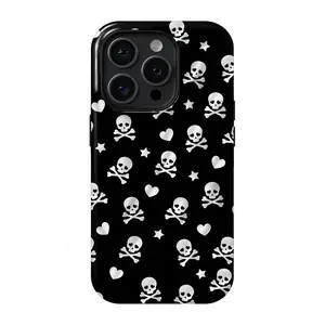 Gothic style skull suitable for iPhone 17 ProMax, 16 Promax, Pro, plus, 15, 14, 13 fashionable design, shock resistant protective case, smartphone case, phone case, gift