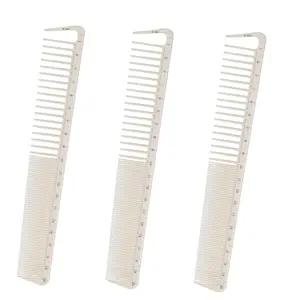 Ruler Hair Comb Set 3Pcs with Precise Measurements Portable Anti-Static Combs for Barber Styling Salon Use
