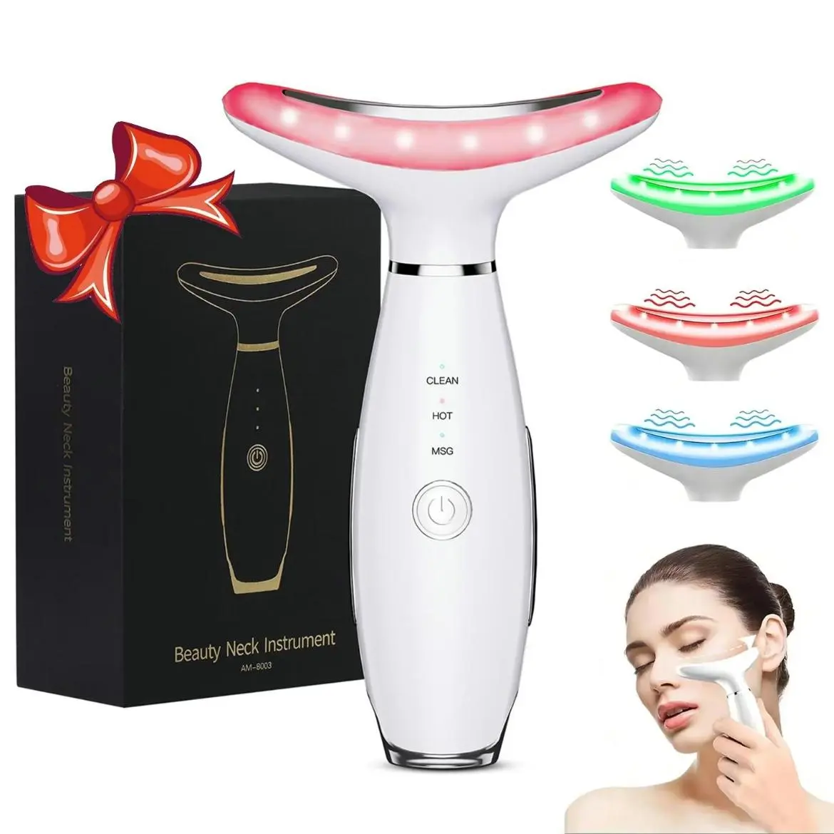 Electric Facial Massager, 1 Count USB Rechargeable Facial & Neck Lifting Massager, Facial Beauty Instrument for Women, Personal Care Appliances, Face Sculpting Tool