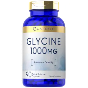 Carlyle Glycine 1000mg | 90 Powder Pills | Quick Release Capsules | Premium Quality | Non-GMO & Gluten Free Supplement