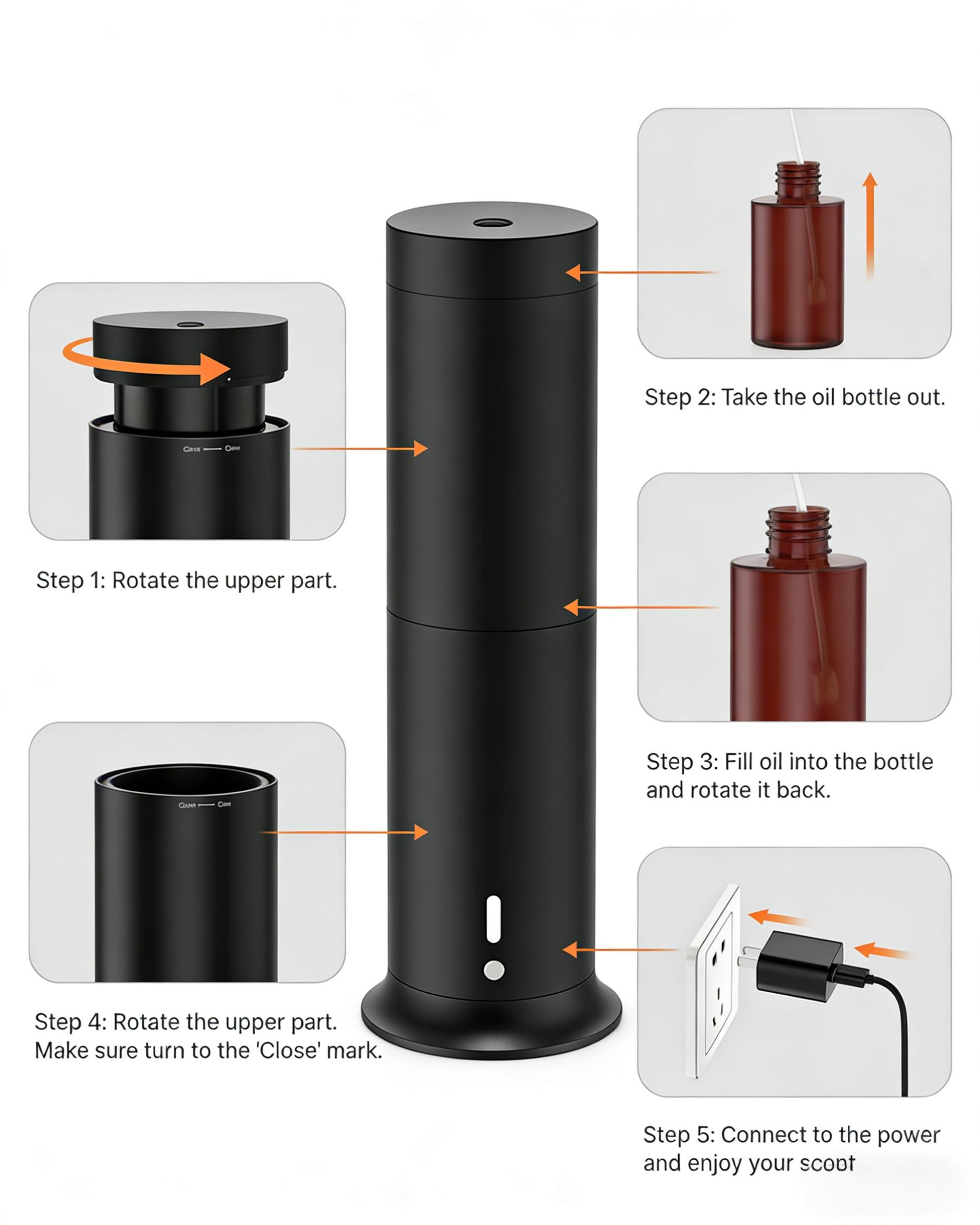 Discovery Upgrade Kit Cold-Air Diffuser 1000 Sqft Coverage Rechargeable with Remote 3 Luxury Scents Eco-Friendly Design Perfect Gift for All Occasions hotels  cents