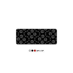 Gothic Mousepad Large 32" x 12" with Cross Motifs for Modern Desk Setup