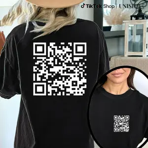 T - shirt with Interactive QR Code Elements: Unique Design for Digital Engagement