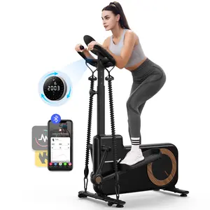 MERACH Elliptical Machines for Home Gym, 330lbs Compact Elliptical Exercise Machine with Hyper-Quiet Magnetic Driving System 16 Resistance Levels SpringStatements