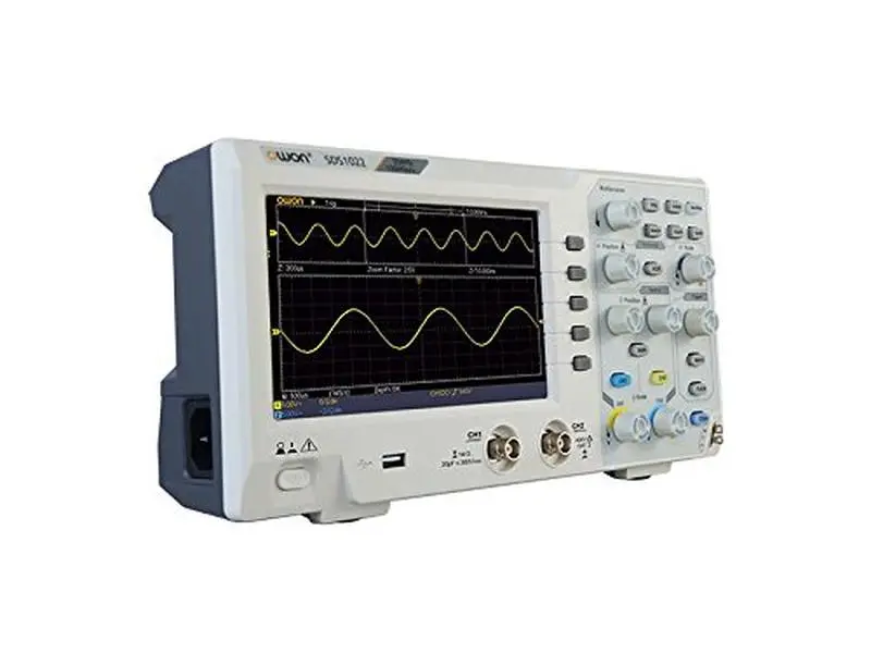 212 MAIN Economical 2-Channel Digital Storage Oscilloscope (DSO) - 20MHz Band, 100MS/s Sampling Rate, 10K Memory Depth, High Def, TFT Screen, Ultra-Thin