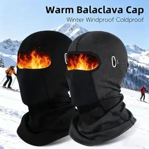 2PCS/1PC Windproof Cold Weather Balaclava - Thermal Full Face Mask with Goggle Openings for Cycling Skiing Outdoor Men Women