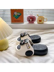 Cute Cartoon Women's Slippers, Fashionable Slippers, Summer New Fashion Home Slip-Ons, Anti-Slip Thick Sole, Soft Bottom, Outdoor Wear, Versatile and Comfortable
