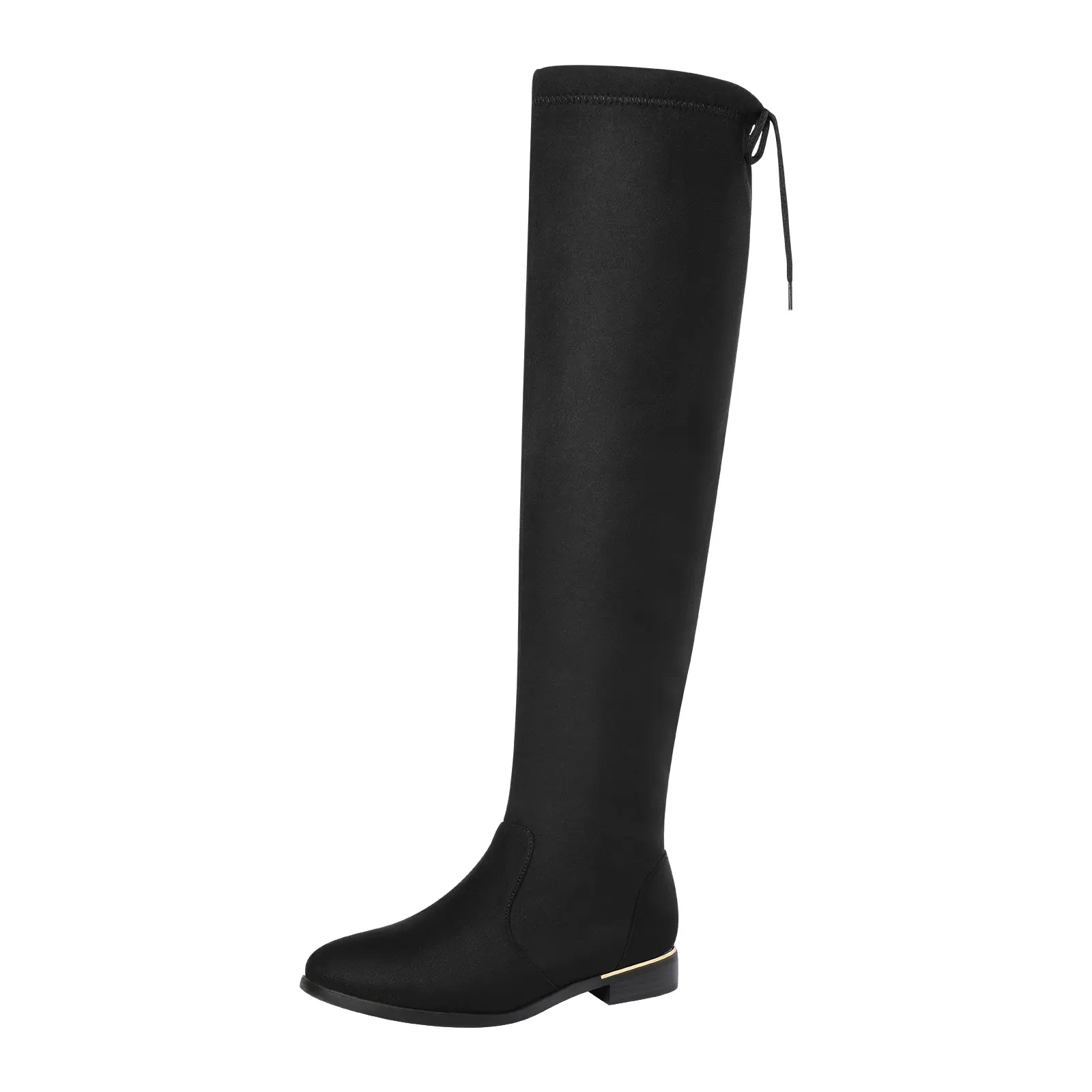 Dream Pairs Women's Over-The-Knee Thigh-High Boots, Winter Fashion Footwear with 1" Low Block Heel and Rubber Sole
