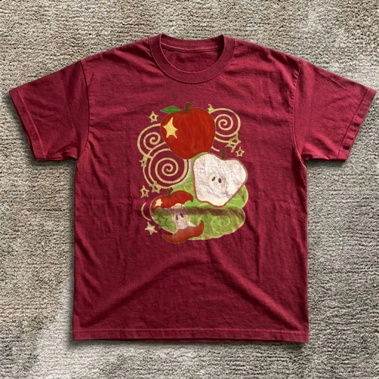 Apple Fruit Graphic Tee Gildan