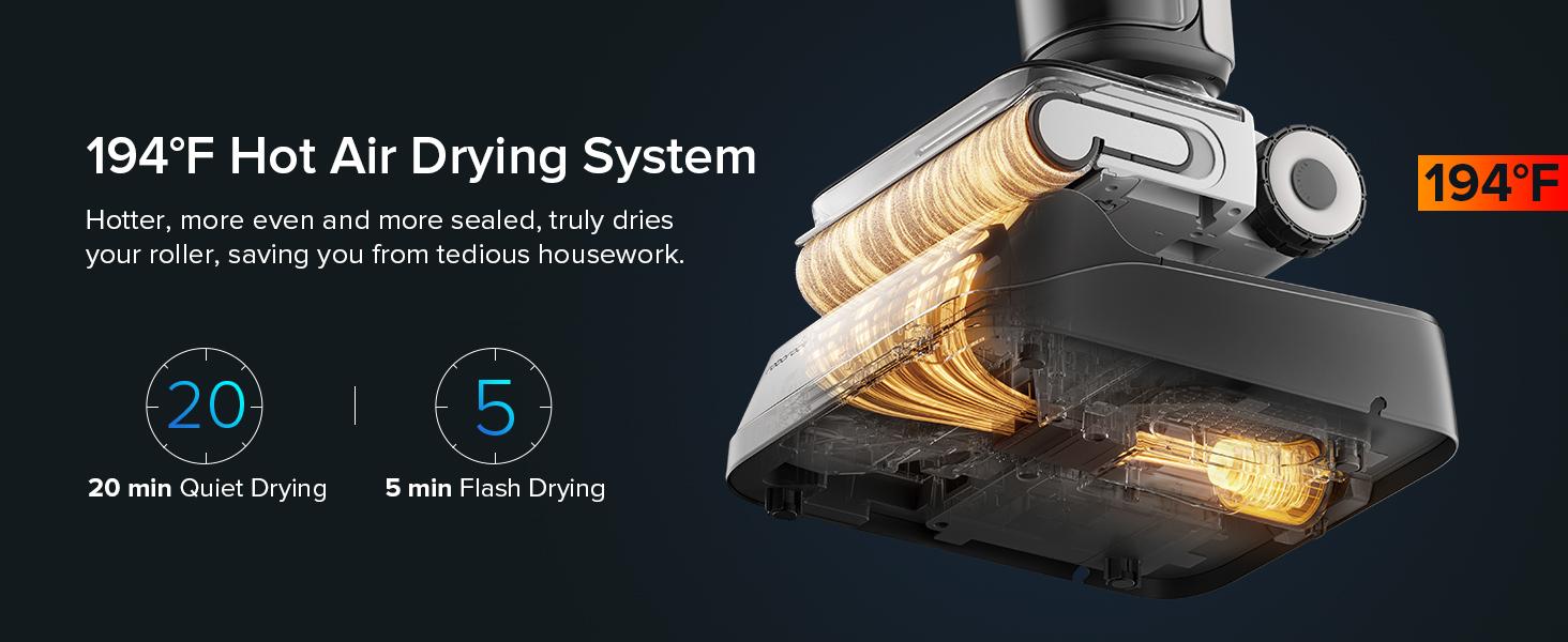 Roborock F25 ACE Wet Dry Vacuum Cleaner, 194°F Hot Air Flash Drying Electric Mop, Cordless, with Zero Tangle, 180° Lie Flat #TikTokShopBlackFriday #TikTokShopCyberMonday