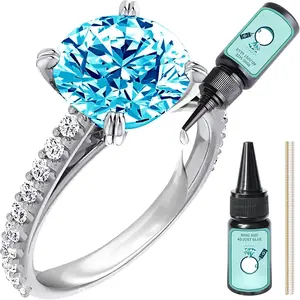 Ring Size Adjuster for Loose Rings, Innovative Ring Guards Glue Fit  Wide Thin Rings, , Clear, Invisible Ring Adjuster Adhesive with UV Light Easy to Apply (Clear)