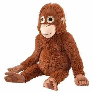 Large Orangutan Plush, Soft Stuffed Orangutan Toy, Realistic Monkey Plushie, Birthday Gift for Kids