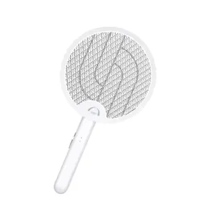Fly Swatter Electric Racket Bug Zapper Racket 3 in 1 Rechargeable Foldable Electric Fly Swatter Foldable Mosquito swatter for Indoor and Outdoor