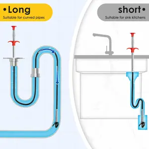 Flexible Grabber Claw Pick Up Reacher Tool with 4 Claws Bendable Hose Pickup Reaching Assist Tool for Litter Pick, Home Sink, Drains, Toilet(78.74 Inches)