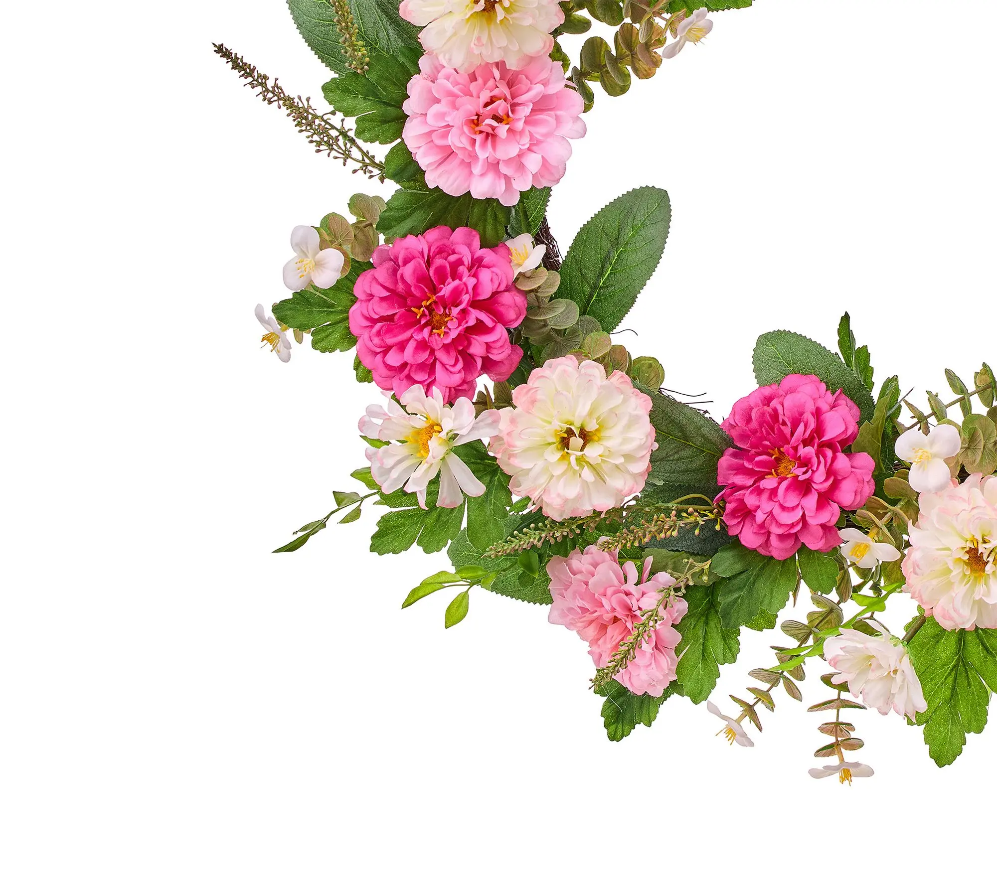 22" Pretty Pink Peony Wreath By Valerie