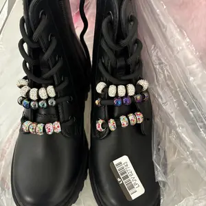 Art Class Kids' Bronx Lace-Up Combat Boots with Side Zipper, Fashion Boot, Footwear Boot