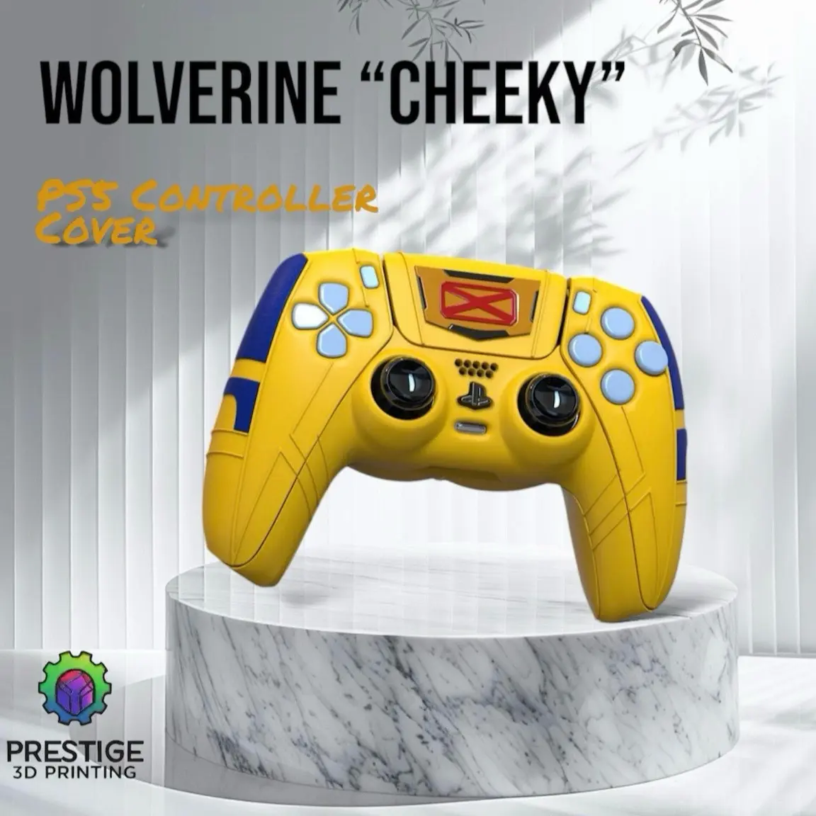 PS5 Wolverine Theme 3D Printed Butt Cheeks Controller skin  Cover ONLY