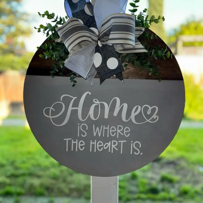 Home is where the heart is door hanger Home is where the heart is door hanger