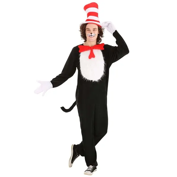Dr. Seuss Cat in the Hat Costume for Adults