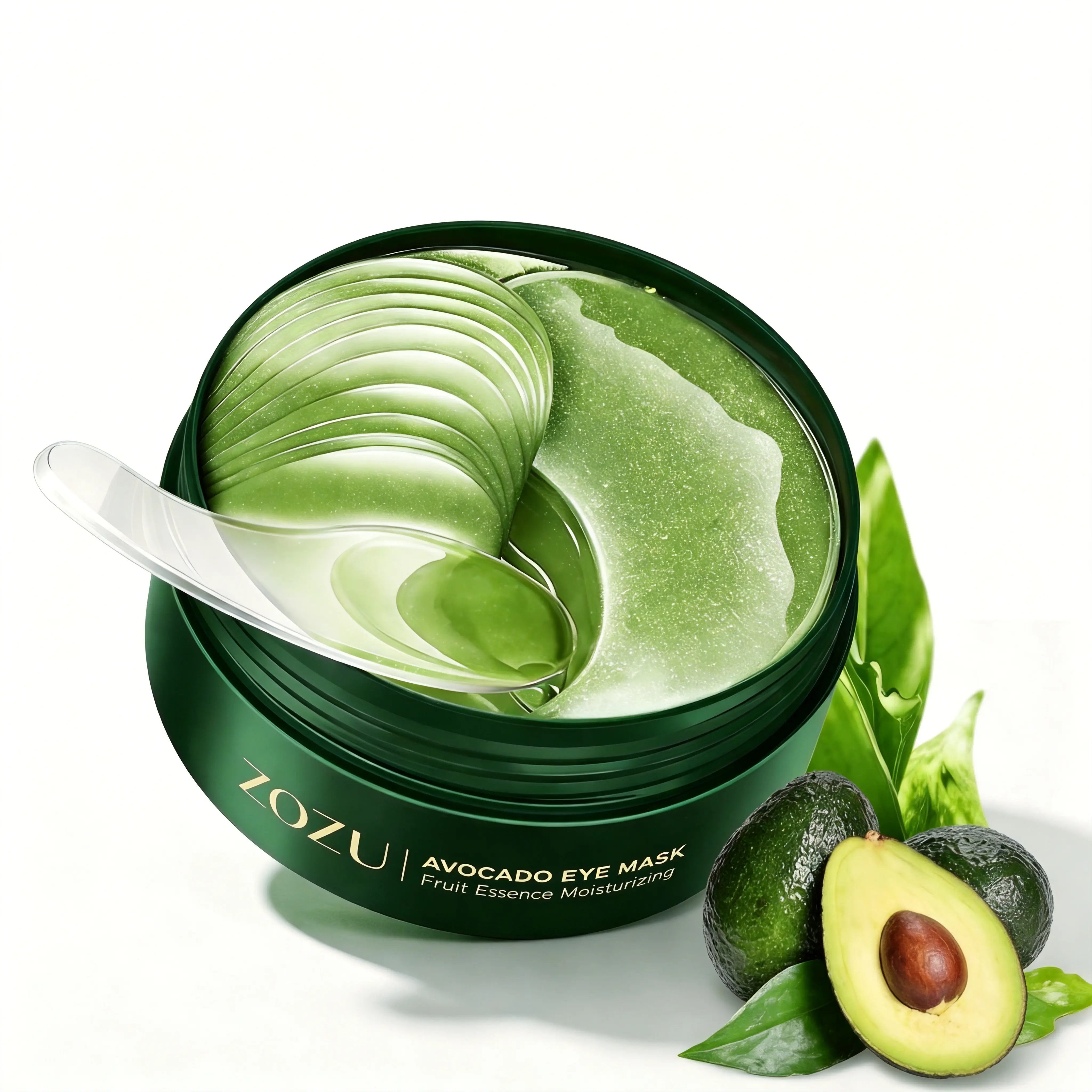 Anti-Aging Avocado Under Eye Patches 60Pcs | Firming Moisturizing, Improve Sagging Eyelid & Eye Puffiness Care Mask
