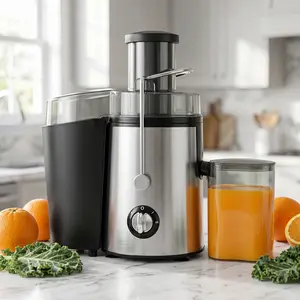 800W Centrifugal Juicer Machine for Kitchen Supplies, 3-Inch Extra Large Feed Chute for Whole Fruits & Vegetables, High Juice Yield, 2 Speeds, BPA-Free, Easy to Clean with Brush, Silver