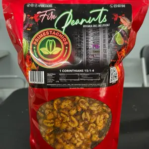 2LB ROASTED PIMESTACHIOS FIRE PEANUTS