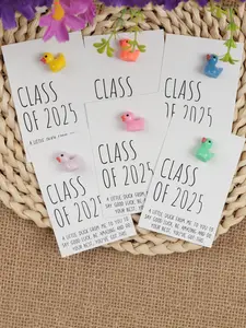 6pcs Cute Colorful Duck Pocket Hugs, With Class Of 2025 Card, A Blessing Gift For Family, Friends, And Classmates, Giving Good Wishes, Happy Pocket Hugs, Good Blessing Gifts, Children's growth Gifts,Good Grades Gift, Thanksgiving Gift