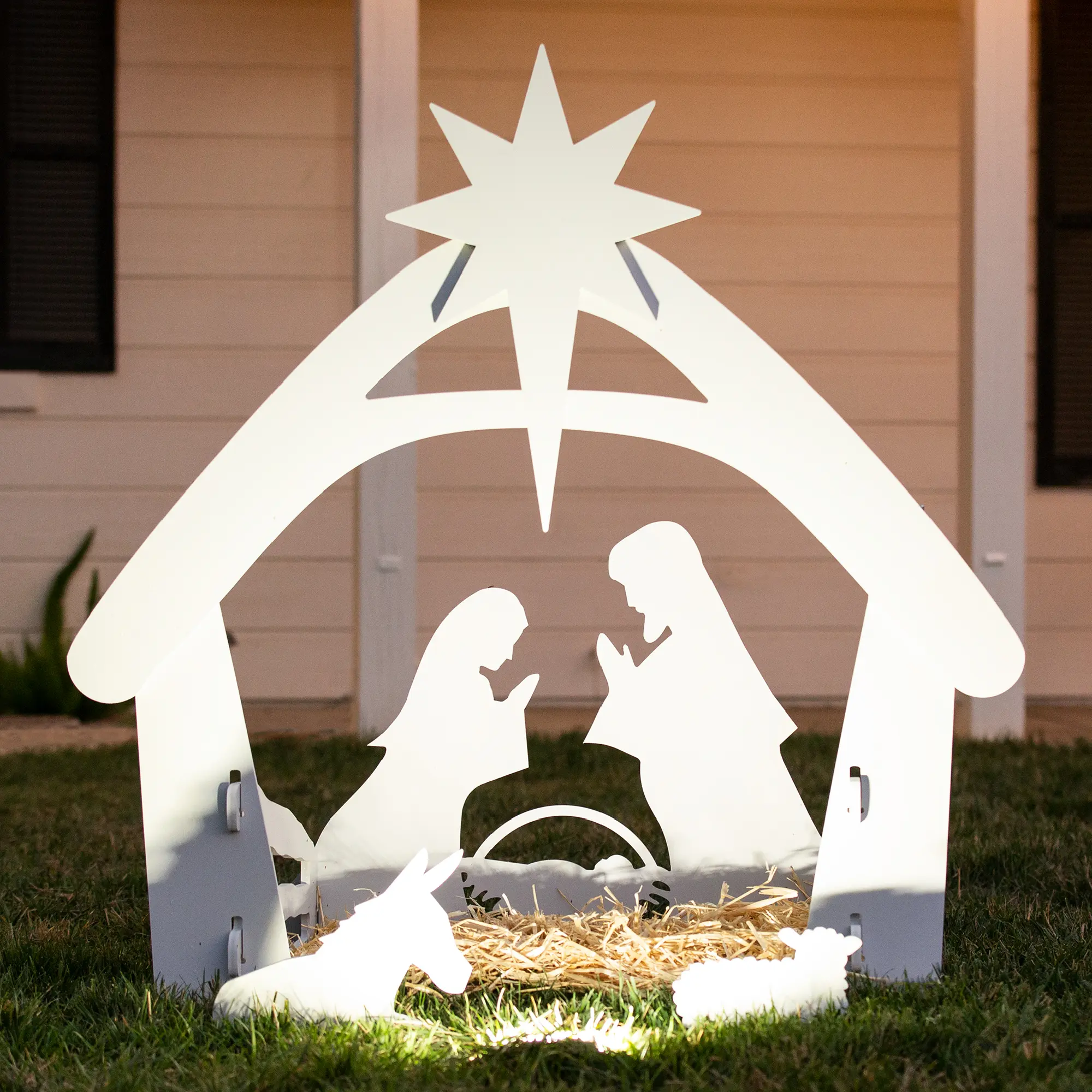 Best Choice Products 5ft Outdoor Nativity Scene, Weather-Resistant Décor, Christmas Family Yard Decoration, PVC