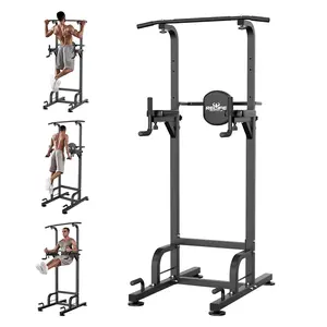 RelifeSports 450LBS Power Tower Multi-Function Dip Station, Pull-Up Station & Push-Up Station Adjustable Workout Equipment for Home Full Body Training