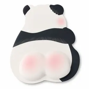 cute panda butt mouse pad with wrist rest ergonomic 3d cushion