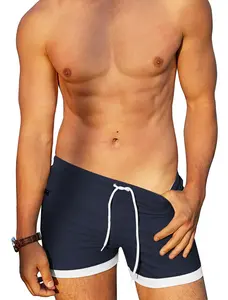 COOFANDY Men's Square Leg Athletic Swim Briefs with Liner, Tight-Fit Swimwear for Swimming