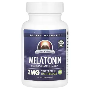 Source Naturals Melatonin, Time Release, 2 mg, 240 Tablets